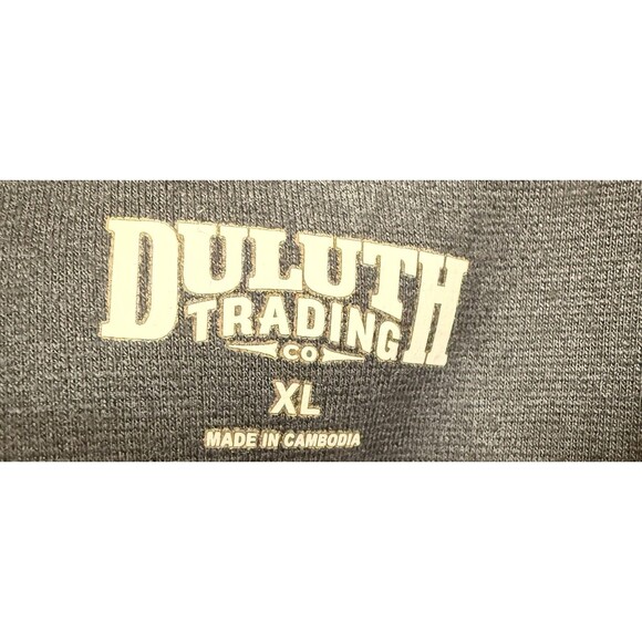 Duluth Trading Co Women’s Black Long Sleeve Tunic Top XL Pockets Cotton Blend - Picture 3 of 8